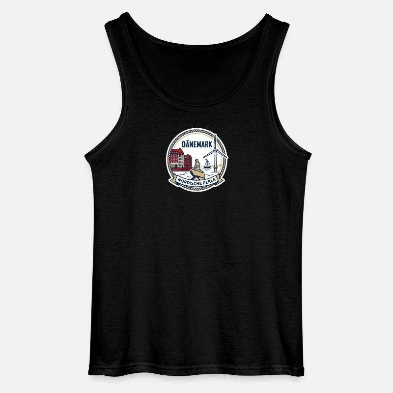 Dänemark - eine Nordische Perle - Gildan Männer Tank Top - Schwarz