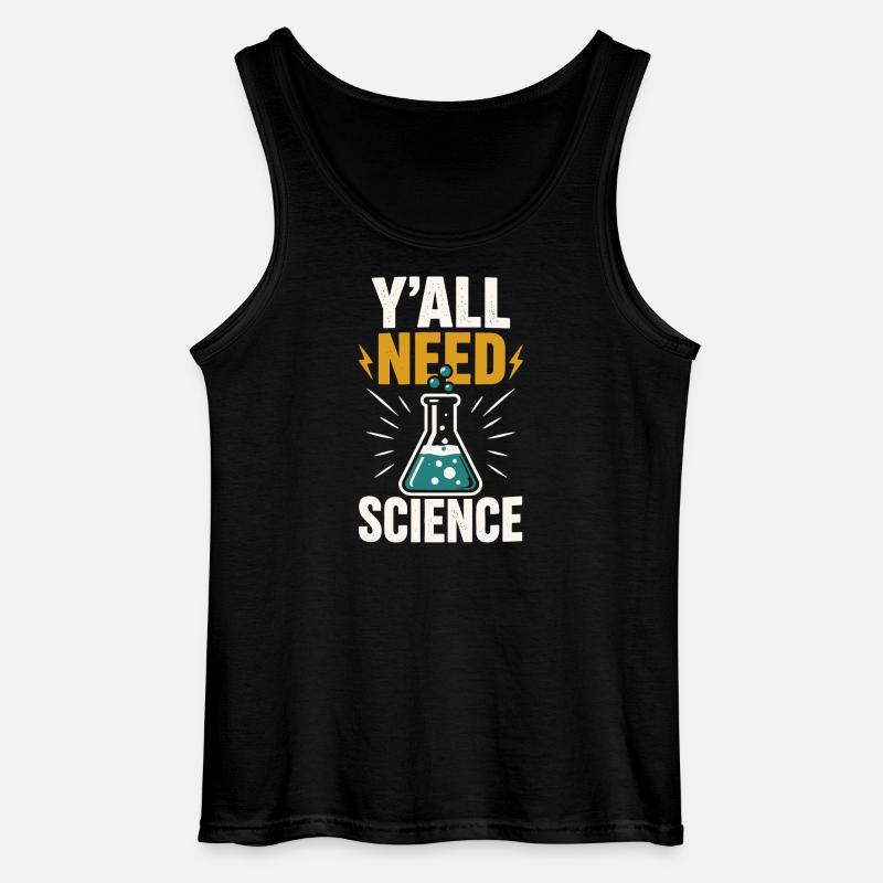 Science is needed - Gildan Men’s Tank Top - black