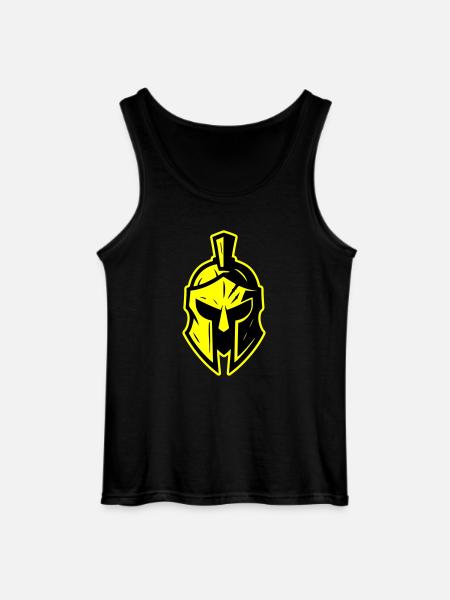 Spartan Gladiator Helmet Sparta - Gildan Men’s Tank Top - black