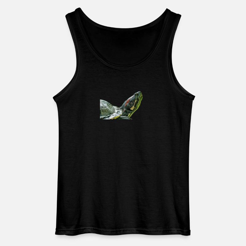 turtle schildkroete - Gildan Männer Tank Top - Schwarz