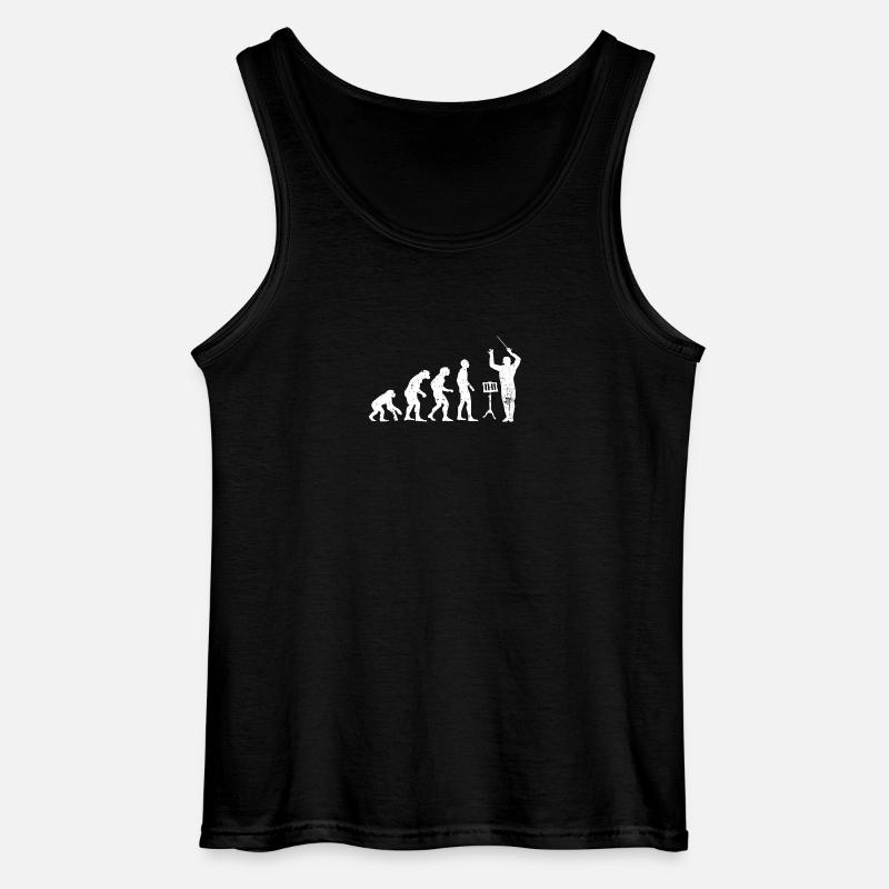 Dirigent Evolution Musiker Geschenkidee - Gildan Männer Tank Top - Schwarz