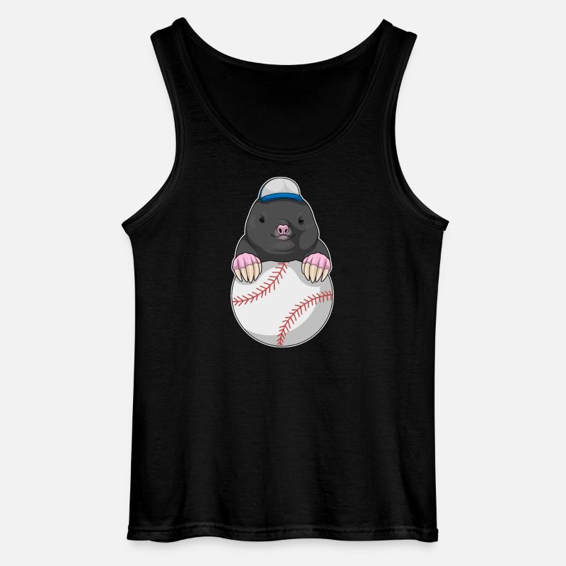 Mole Cap Baseball - Débardeur Gildan Homme - noir
