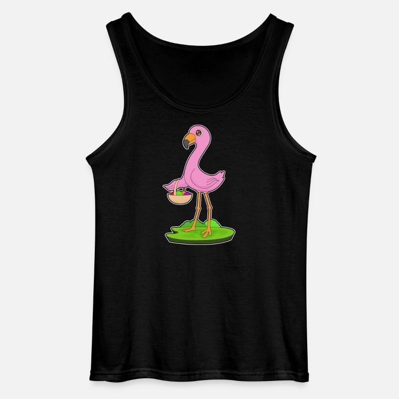 Flamingo Obstkorb - Gildan Männer Tank Top - Schwarz