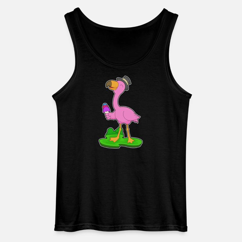 Flamingo Waffeleis - Gildan Männer Tank Top - Schwarz