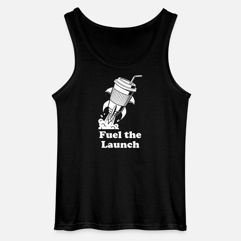 Rocket Fuel Launch - Gildan Männer Tank Top - Schwarz