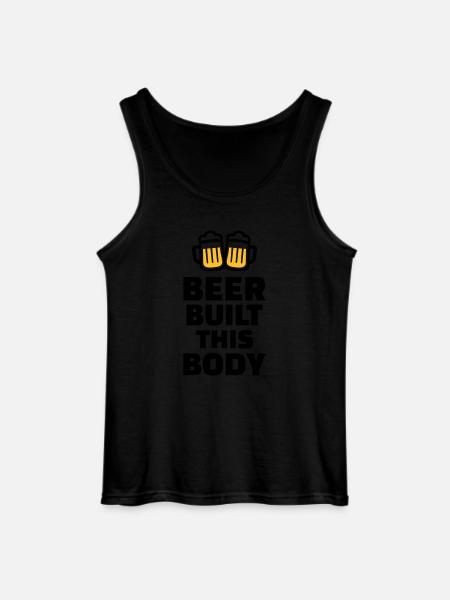 Beer built this body - Gildan Men’s Tank Top - black