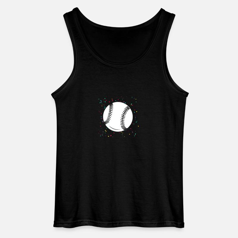 Baseballspieler Baseball - Gildan Männer Tank Top - Schwarz