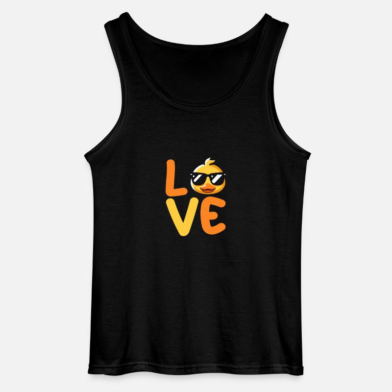 Enten - Gildan Männer Tank Top - Schwarz