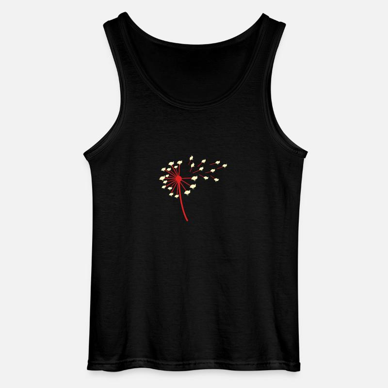 Hühner Hahn Perlhuhn - Gildan Männer Tank Top - Schwarz