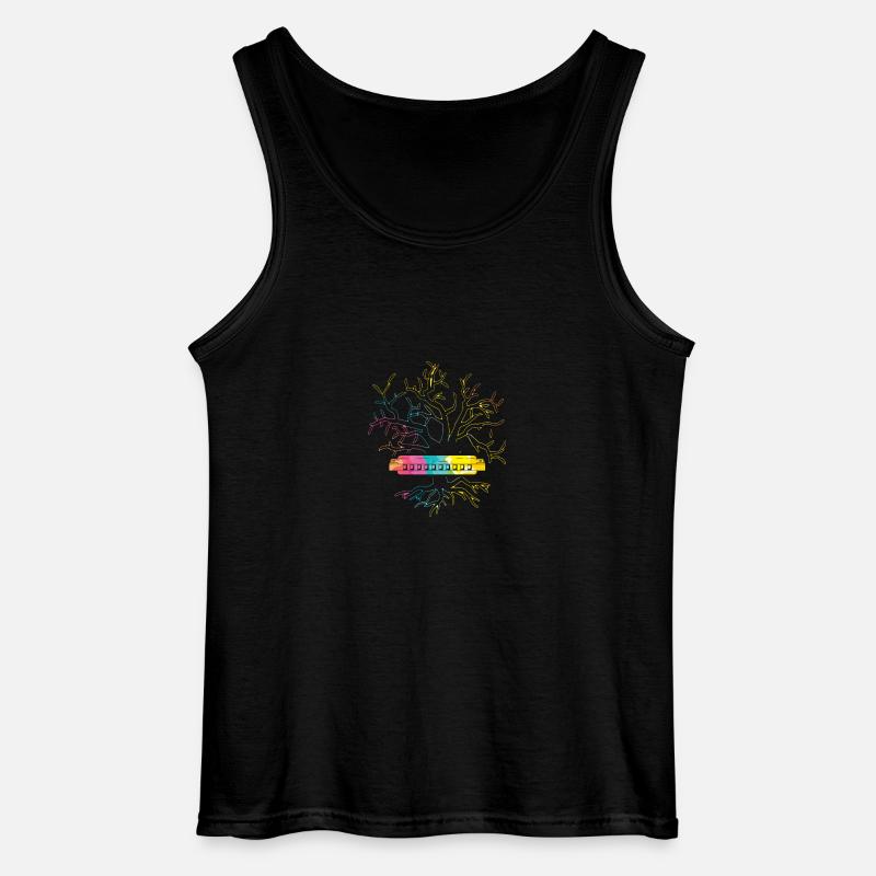 Harmonica Harmonica - Gildan Men’s Tank Top - black