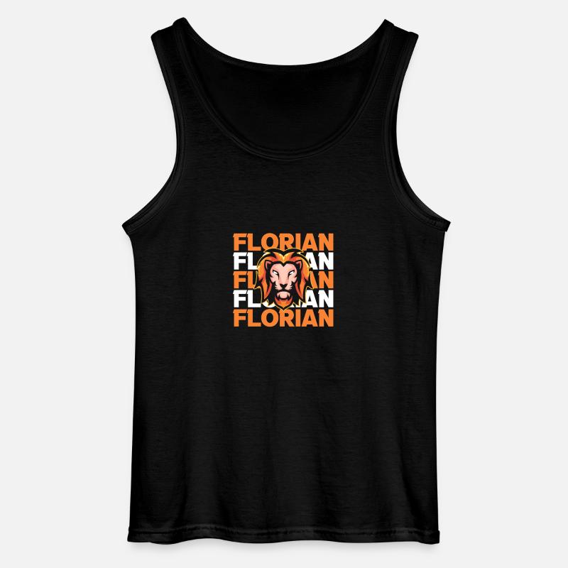 Löwe Florian - Gildan Männer Tank Top - Schwarz