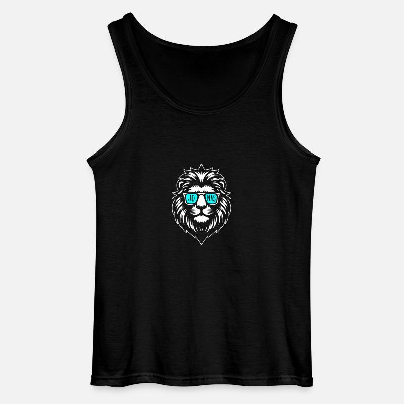 Löwe Jonas - Gildan Männer Tank Top - Schwarz