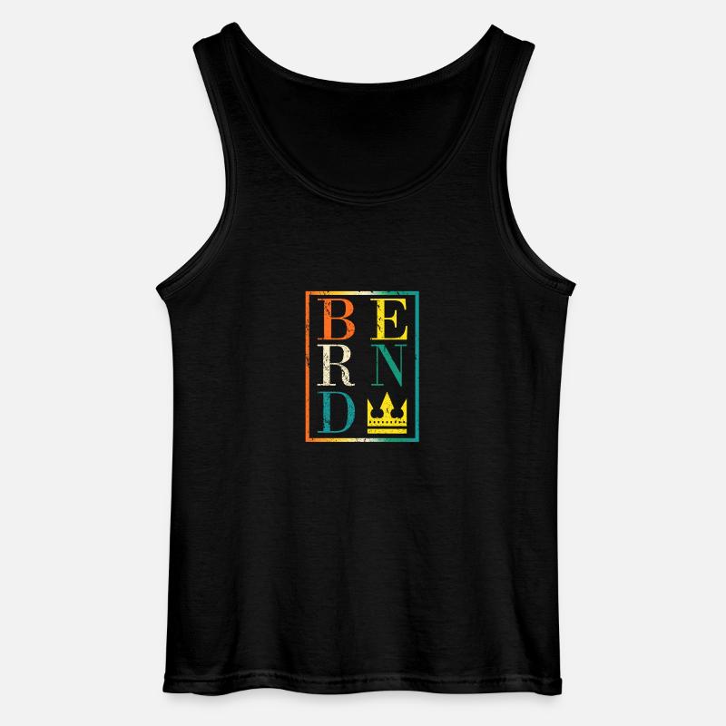 Bernd - Gildan Männer Tank Top - Schwarz