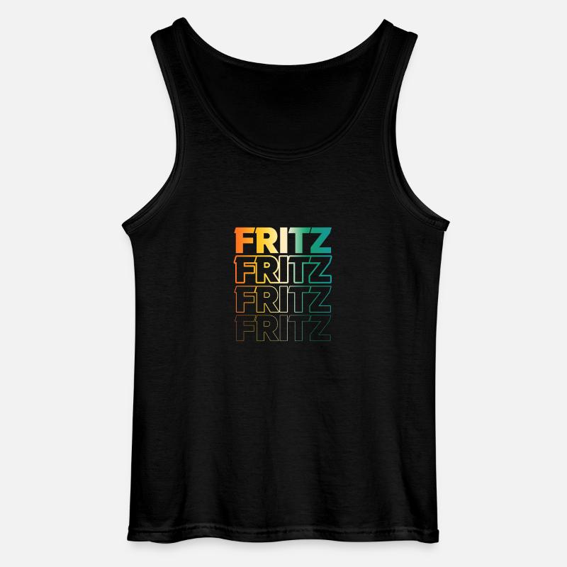 Fritz - Gildan Männer Tank Top - Schwarz