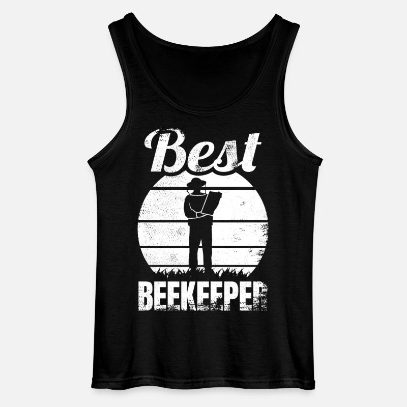 Lustiger Imker - Gildan Männer Tank Top - Schwarz