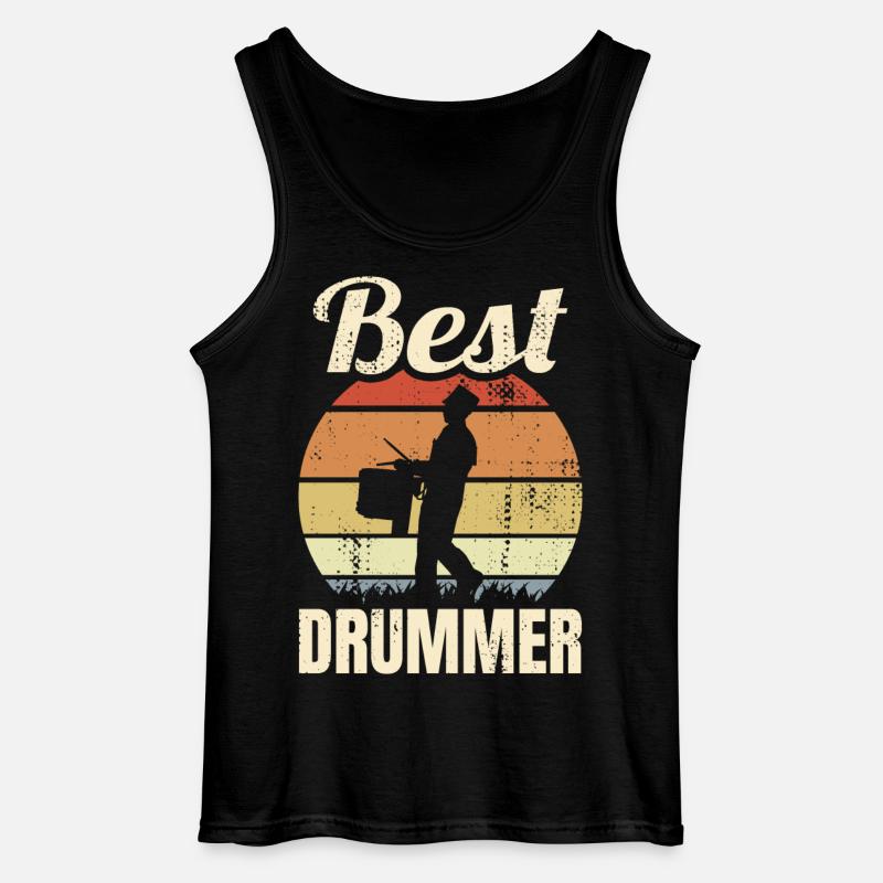 Bester Trommler - Gildan Männer Tank Top - Schwarz