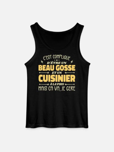 Handsome Man Cook - Gildan Men’s Tank Top - black