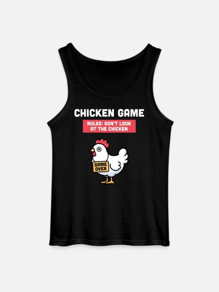 Chicken Game - Gildan Men’s Tank Top - black
