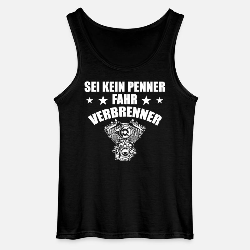 Verbrenner Motor Auto Spruch - Gildan Männer Tank Top - Schwarz