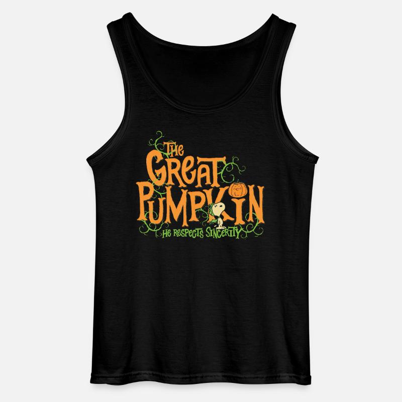 Peanuts Design Halloween Mit Spruch - Gildan Männer Tank Top - Schwarz