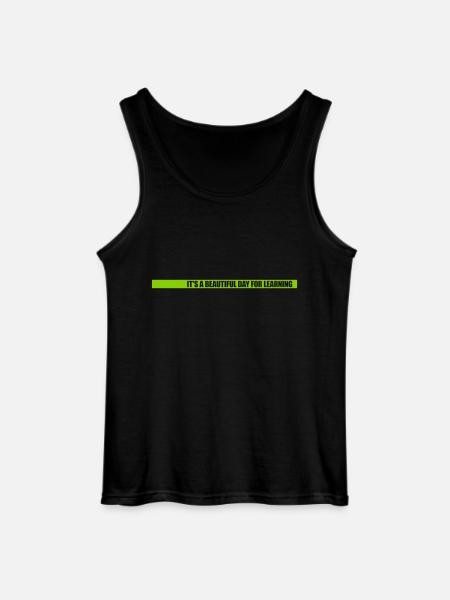 beautiful day for learning - Gildan Men’s Tank Top - black