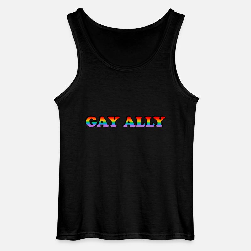 LGBTQ-Verbündeter - Gildan Männer Tank Top - Schwarz