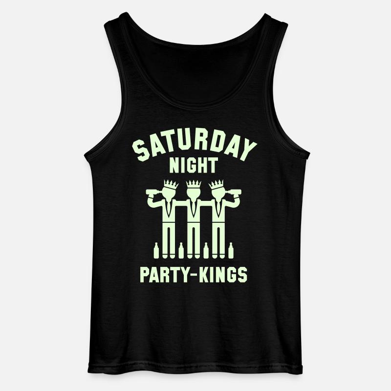 Saturday Night Party-Kings - Gildan Männer Tank Top - Schwarz
