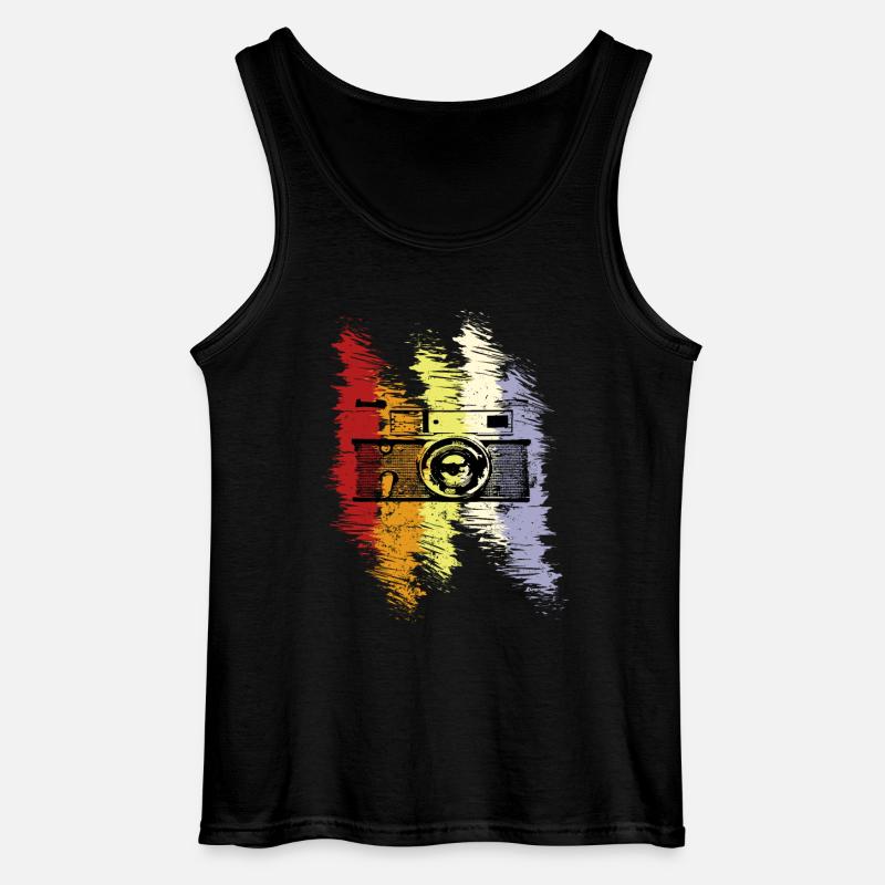 Fotograf - Gildan Männer Tank Top - Schwarz