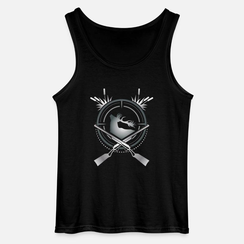 Deer hunter - Gildan Men’s Tank Top - black