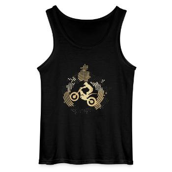 Moto d'essai - Débardeur Gildan Homme - noir - Devant - AI Model Male 185 dark (185cm)
