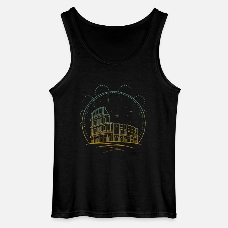Rom - Gildan Männer Tank Top - Schwarz