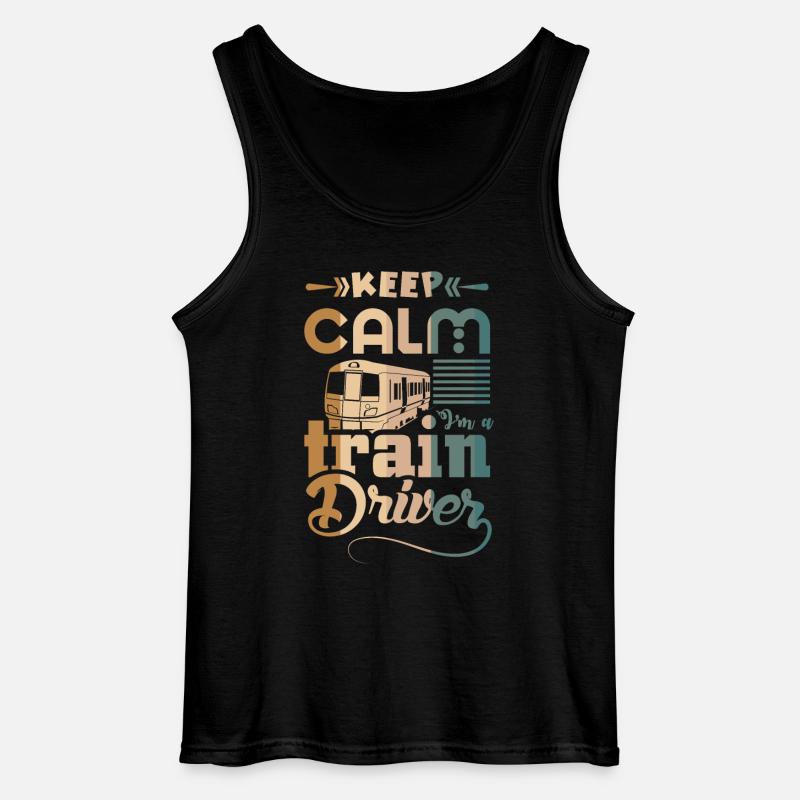 Lokführer - Gildan Männer Tank Top - Schwarz