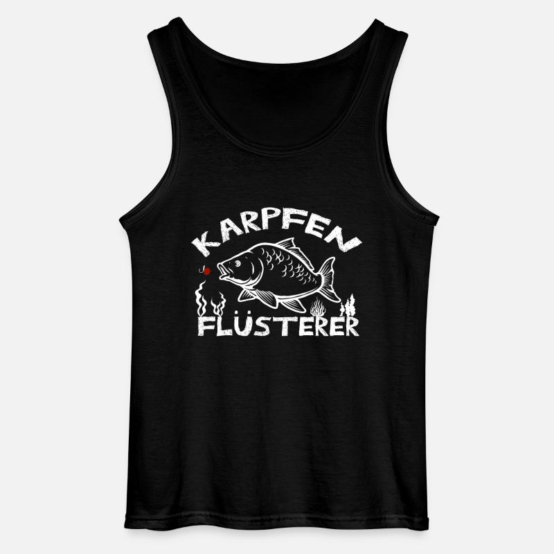 Karpfen Flüsterer - Gildan Männer Tank Top - Schwarz