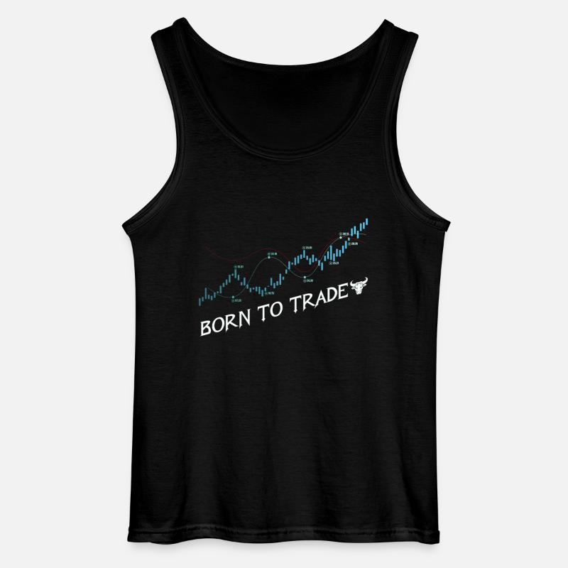 Trader - Gildan Männer Tank Top - Schwarz