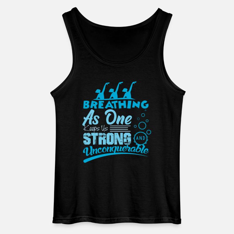 Synchronschwimmen - Gildan Männer Tank Top - Schwarz