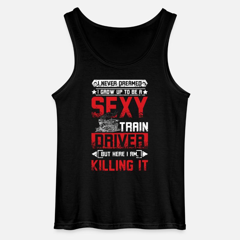 Sexy train driver - Gildan Männer Tank Top - Schwarz
