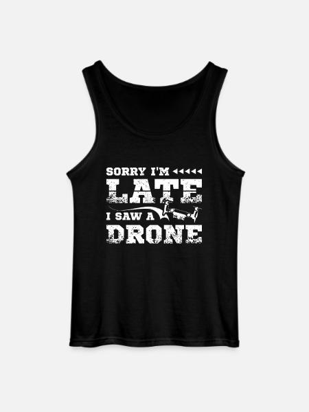 I saw a drone - Gildan Men’s Tank Top - black