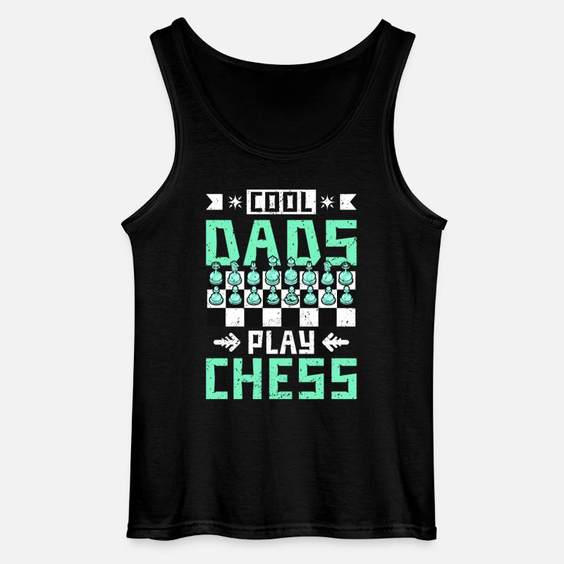 cool dads play chess - Gildan Männer Tank Top - Schwarz