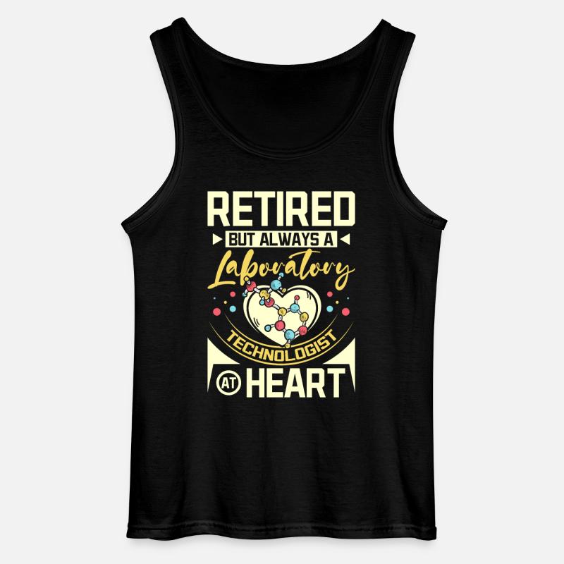 Retired laboratory technologist - Gildan Männer Tank Top - Schwarz