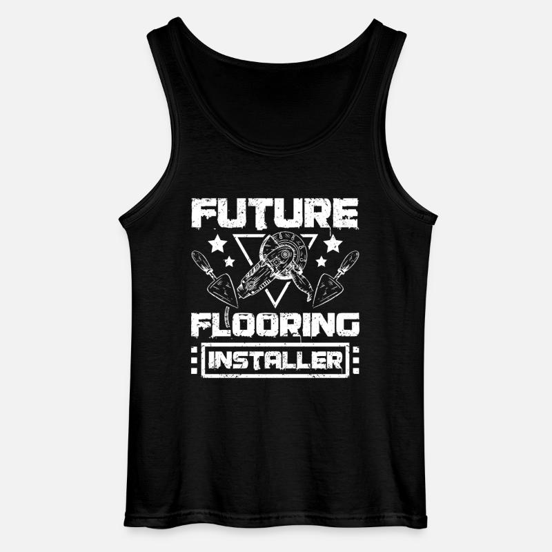 Future flooring installer - Gildan Men’s Tank Top - black