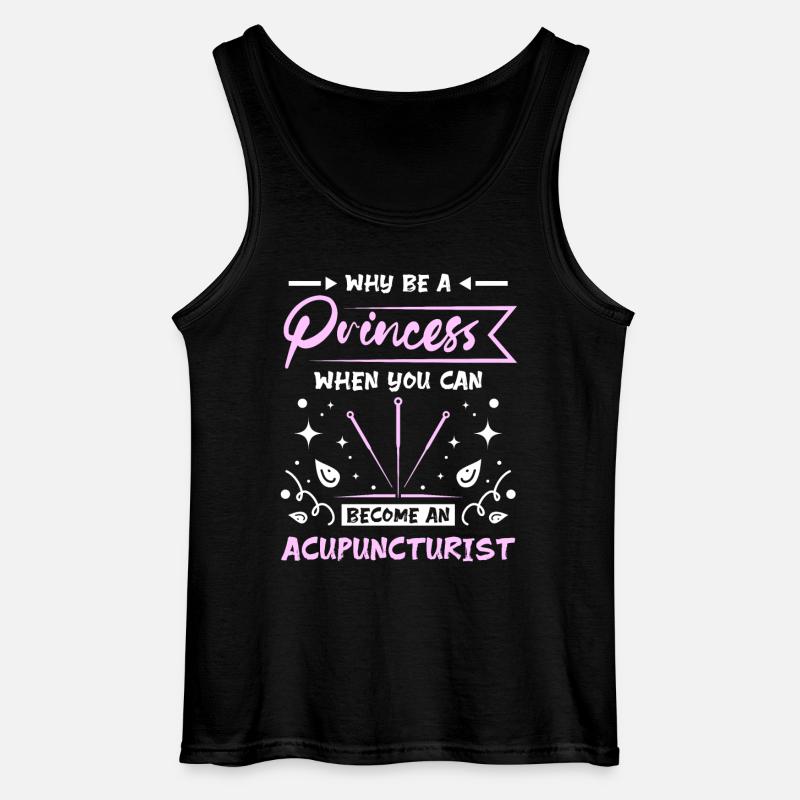 Princess acupuncturist - Gildan Männer Tank Top - Schwarz