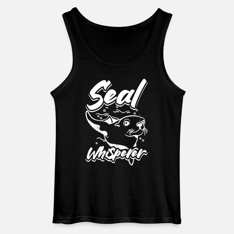 Seal whisperer - Gildan Männer Tank Top - Schwarz