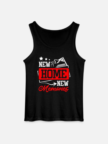 New home new memories - Gildan Men’s Tank Top - black