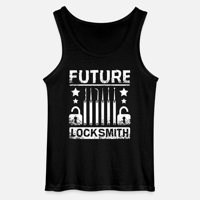 Future Locksmith - Gildan Männer Tank Top - Schwarz