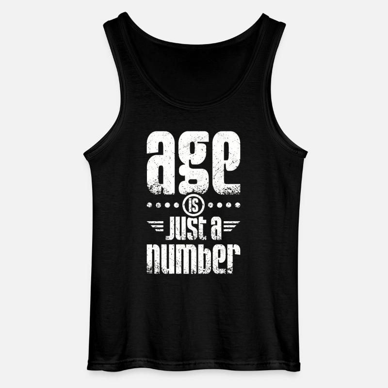 Age is just a number - Gildan Männer Tank Top - Schwarz