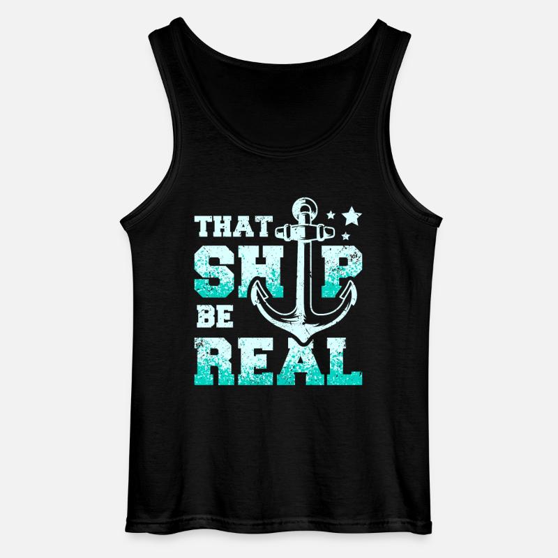 That ship be real Cruising - Gildan Männer Tank Top - Schwarz