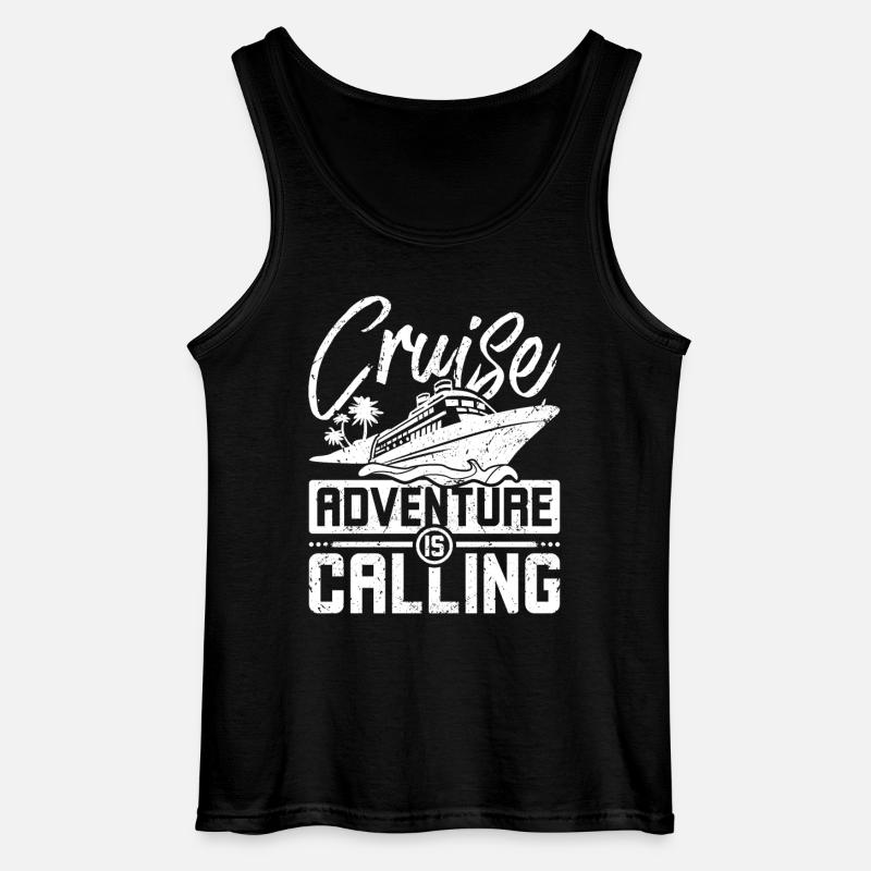 Cruise adventure is calling - Gildan Männer Tank Top - Schwarz