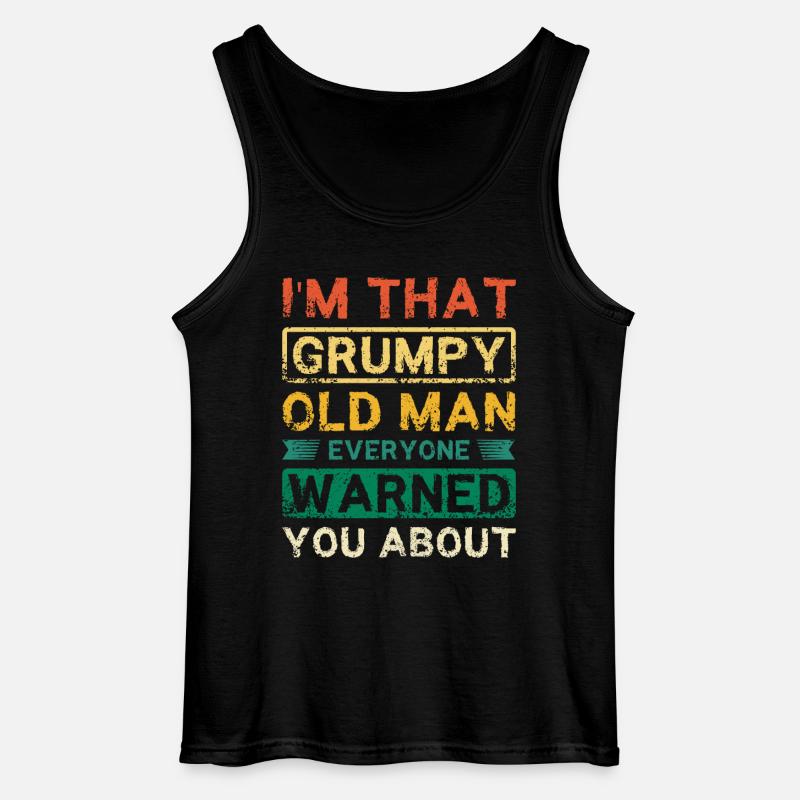 I'm that grumpy old man - Gildan Männer Tank Top - Schwarz