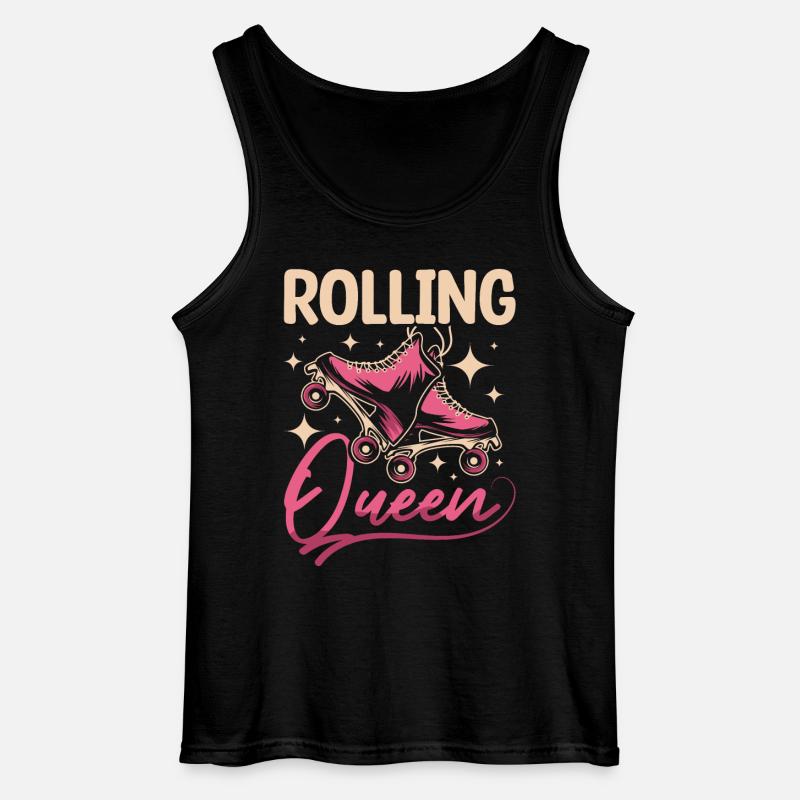 Inline skating rolling queen - Gildan Men’s Tank Top - black
