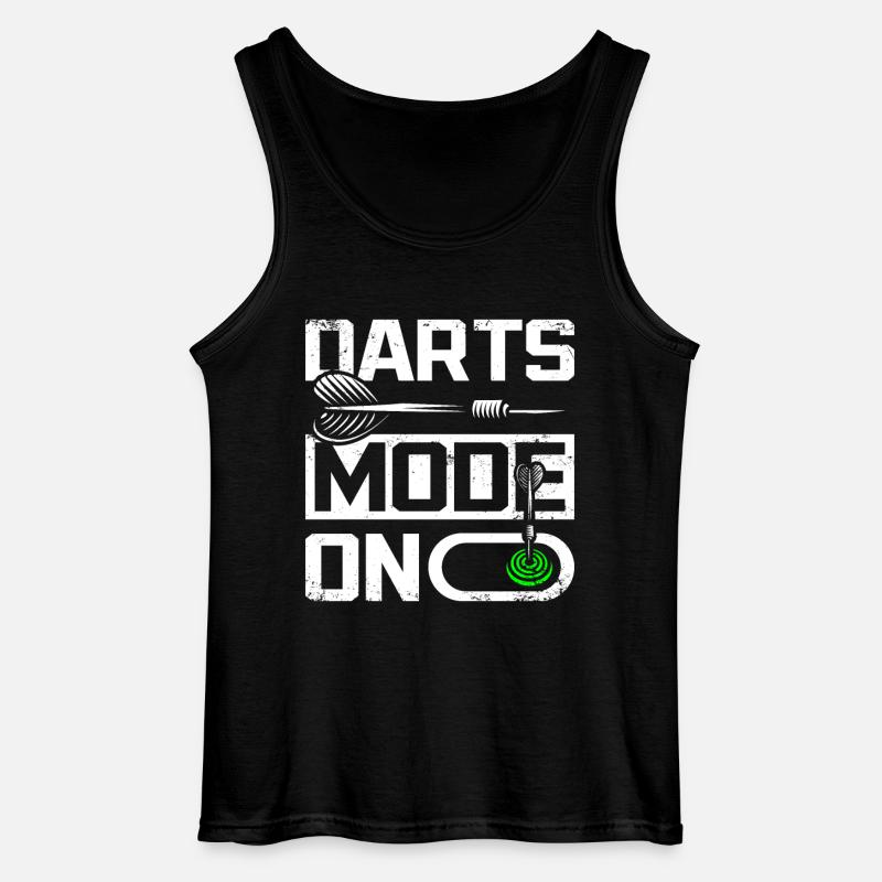 Darts mode on - Gildan Männer Tank Top - Schwarz